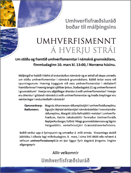 umhverfismennt Umhverfismennt á hverju strái