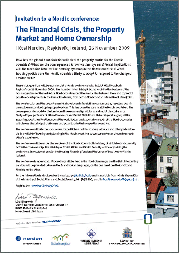 Financial Crisis, the Property Market and Home Ownership